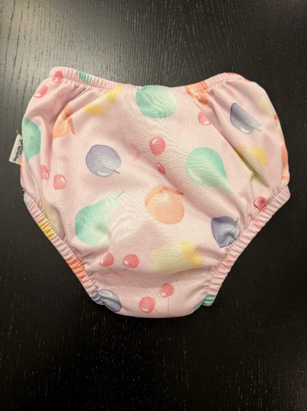Pink Pastel Fruit-Print Kids Swim Coverup